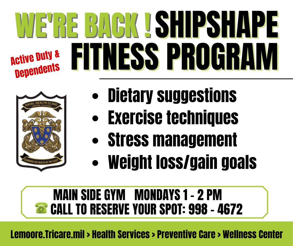ShipShape Fitness Program at Naval Health Clinic Lemoore